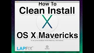 How To Install Mac OS X Mavericks After Formatting Your Hard Drive - Factory Reset / Fresh Reinstall