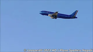 ITA Airways A320-200 vs. A220-300 Take Off from Naples Capodichino Airport / RWY 24