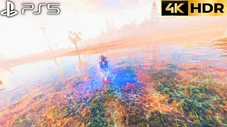 Horizon Forbidden West PS5 Graphics Mode + Ray Tracing Ultra High Realistic Water Scene 4K 60FPS HDR