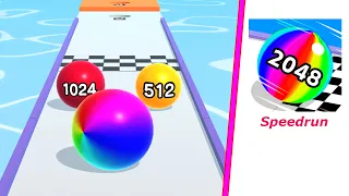 Ball Run 2048 - Gameplay Walkthrough - Speedrun - Level 771 to 775