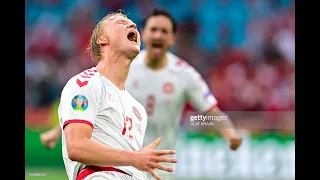 Kasper Dolberg Goal Czech vs Denmark 0-2