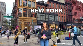 New York City 4K Walking Tour : East Village & Alphabet City - Autumn in New York City 2023
