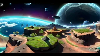 Peaceful Space Oasis With Gentle Background Music