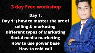 day 1⚡How to master the art of selling and marketing | ye video appki sales ko 100x Kar degi⚡