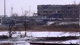 ВСУ обстреливает из минометов аэропорт Donetsk airport position militias under fire УКРАИНА НОВОСТИ