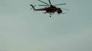 Last flight of S-64 N163C