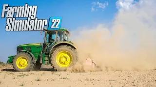 Working in dry fields full of dust during summer | Farming Simulator 22