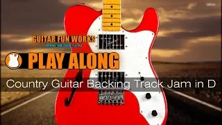 Country Guitar Backing Track Jam in D