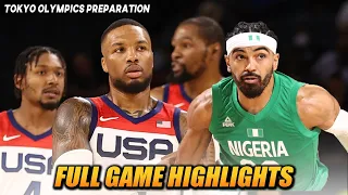 USA VS NIGERIA “FULL GAME HIGHLIGHTS" | JULY 11, 2021 | TOKYO OLYMPICS PREPARATION