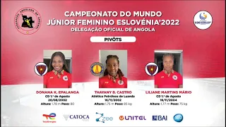 Delegação oficial de Angola para o Mundial Júnior feminino / Eslovênia 2022.