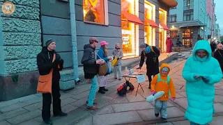 Харинама в Питере около м. Василеостровская, 01.03.2024 / Harinama in St. Petersburg, 03/01/2024