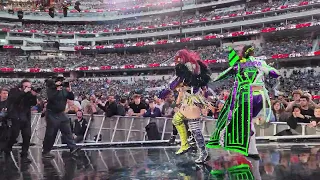 Damage Ctrl Wrestlemania Entrance #wwe #wrestlemania #wrestling #bayley #dakotakai #iosky #sofi