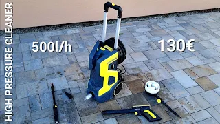 The new Parkside PHD 170 B2 pressure washer, priced at € 129, has parameters like the Karcher K5.