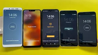 Alarm Clock + Timer Budget Android Meizu M5 vs Redmi 4X vs ZTE A51 vs Oppo A3s vs Redmi Note5