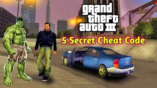 Top 5 Secret Cheat Code Of GTA 3 | GTA 3 Important Cheats | Player Cheat,Car Cheat, Health Cheat