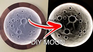 DIY Realistic Moon Lamp - Handcrafted Lunar Masterpiece!