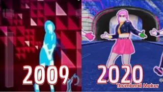 Evolution Of Just Dance Games 2009 - 2020
