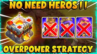 TH11 No Heroes Attack Strategy 2023 | Best Th11 War Attack Strategy | Tanpa Hero Th 11 - Coc