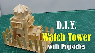 DIY: Watch Tower with Popsicles - How to make