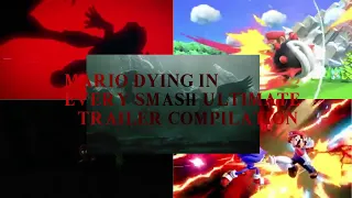 Mario dying in every Smash Ultimate trailer compilation