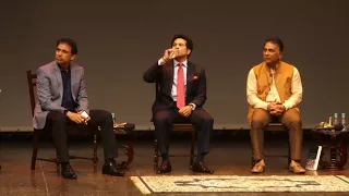 Democracy's XI: Sachin Tendulkar, Sunil Gavaskar & Harsha Bhogle with Rajdeep Sardesai