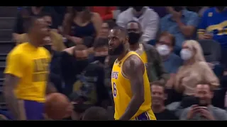 LeBron and Kuminga Exchanging Poster Dunks | Lakers vs Warriors