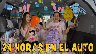 24 HORAS ACAMPANDO EN EL AUTO CON PRODUCCION EN CONTRA! | AnaNANA TOYS