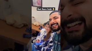 Meet my wife Noora Fatehi #ashortaday #sajidshahid #funnyshorts #funnycouple #funnyvideo #couple