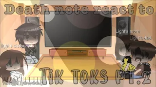 ||Death note react to tik toks pt.2||Rin_TheWeeb•Enjoy!!