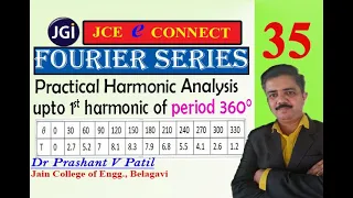 Practical harmonic analysis of period 360 degree || Fourier Series || 18mat31 || Dr Prashant Patil