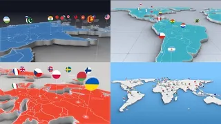 World Map Kit   | After Effects template