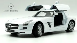 Unboxing | Welly 1:24 Mercedes Benz SLS White #unboxing #mercedes  #sls