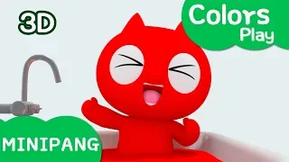 Learn colors with Miniforce | Colors Play | Color bath play! | Mini-Pang TV 3D Play