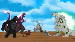 ZOMBIE GODZILLA Rescue Little Godzilla From  KONG & SHIN: Who Will Win | Godzilla & KONG Cartoon