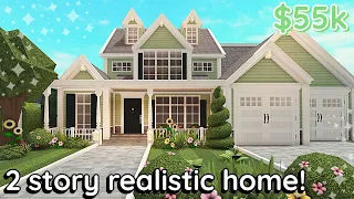 Building a Realistic Bloxburg House! 2 Story *Aesthetic* Build Tutorial