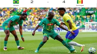 Brazil vs Senegal 2-4 Extended Highlights & Goals - Friendly 2023