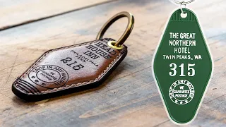 Making A Laser Engraved And Hand-Stitched Vintage Style Leather Hotel Key