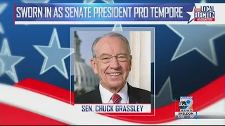 Sen. Grassley sworn in as Senate pro tempore