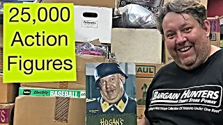 Unboxing 25,000 Action Figures Abandoned Storage Star Wars Hot Wheels