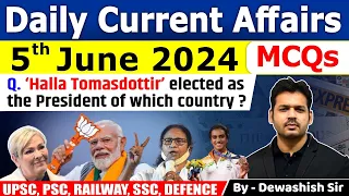 5th June 2024 | Current Affairs Today | Daily Current Affair | Current affair 2024