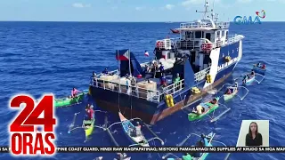 Pamamahagi ng krudo atbp., itinuloy ng BFAR isang araw matapos bombahin ng tubig ng China | 24 Oras