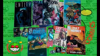 Le Fey 4, Cult Heroes 1 w/ Shot Gun Full Of Roses, Starlite 2, Entity, Amazing Spider-man vol 8