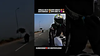 ninja H2r top speed 🔥399 km/h😱||Hayabusa top speed 🥵299 km/h😈||#shorts #motovlog #shorts