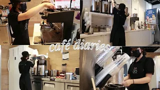 morning routine of a bubble tea barista✨ | café diaries 002