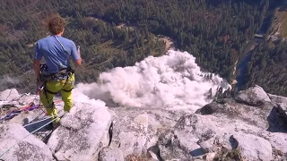 El Capitan rockfall  | Yosemite Valley Falling down