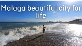 Malaga beautiful city for life 4k