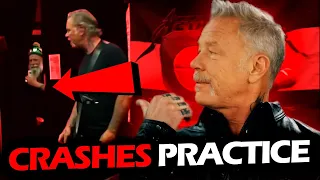 JAMES HETFIELD WHEN A DRUNK GUY CRASHES A PRACTICE #METALLICA