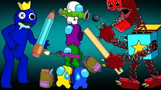 어몽어스 VS Boxy Boo & Rainbow Friends - among us vs zombies collection - AMONG US ANIMATION 41