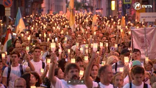 Eucharistic Procession fills the streets of Budapest at International Eucharistic Congress