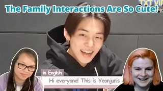 TXT interaction with their own family and with each others families ft. Kep1er Bahiyyih | Reaction